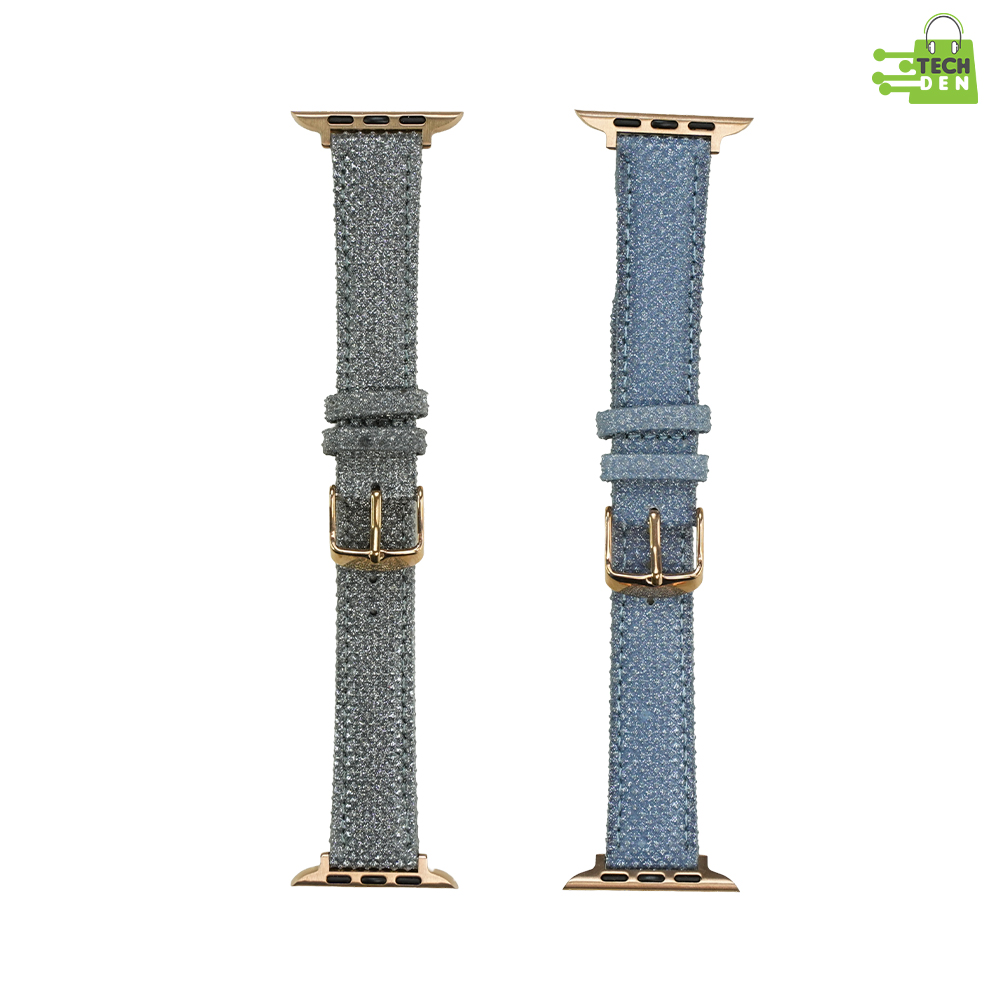 Elegant Sparkle Watch Band for Women with Rose Gold Buckle (49mm)