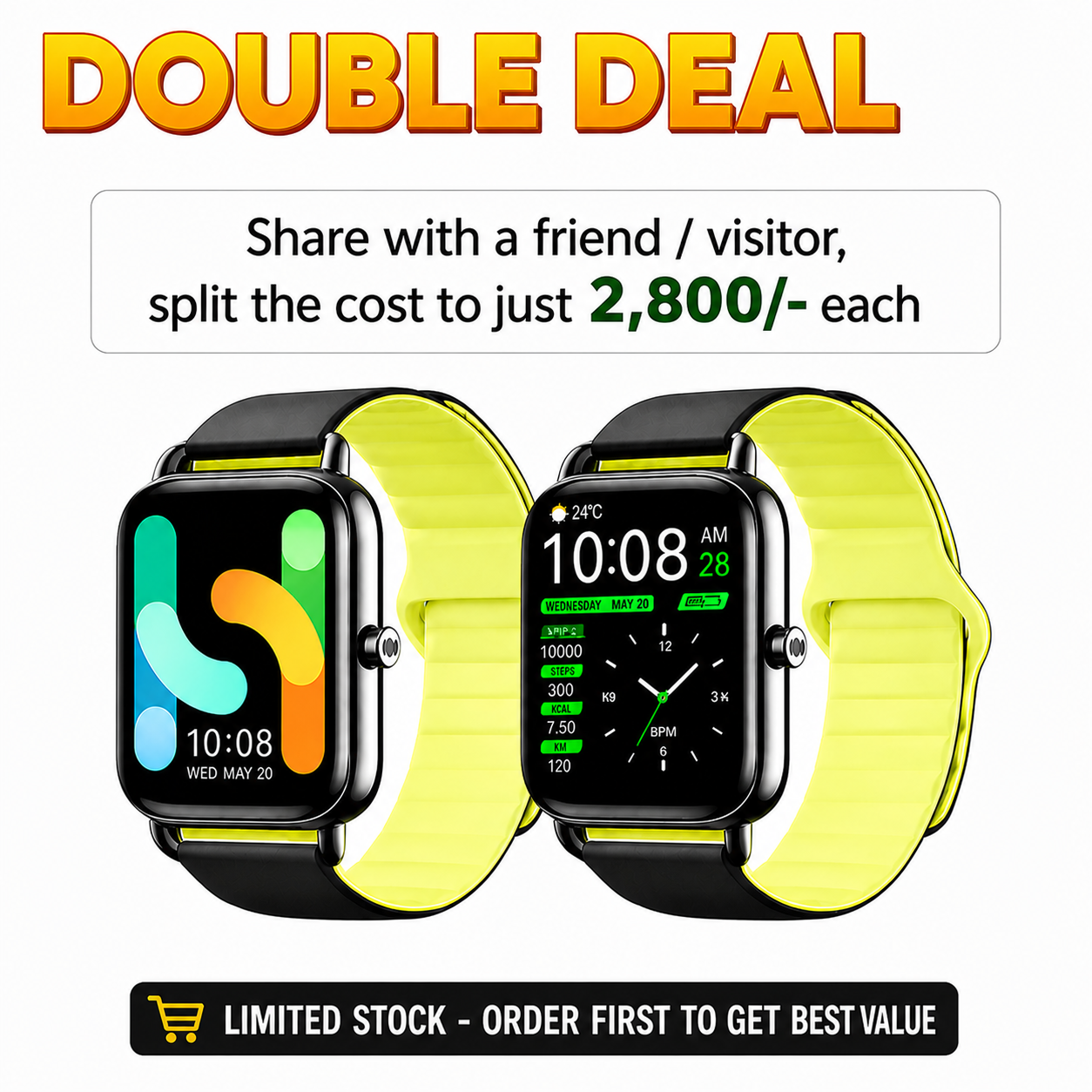 Haylou RS4 Plus Smartwatch (Double Deal Offer!)
