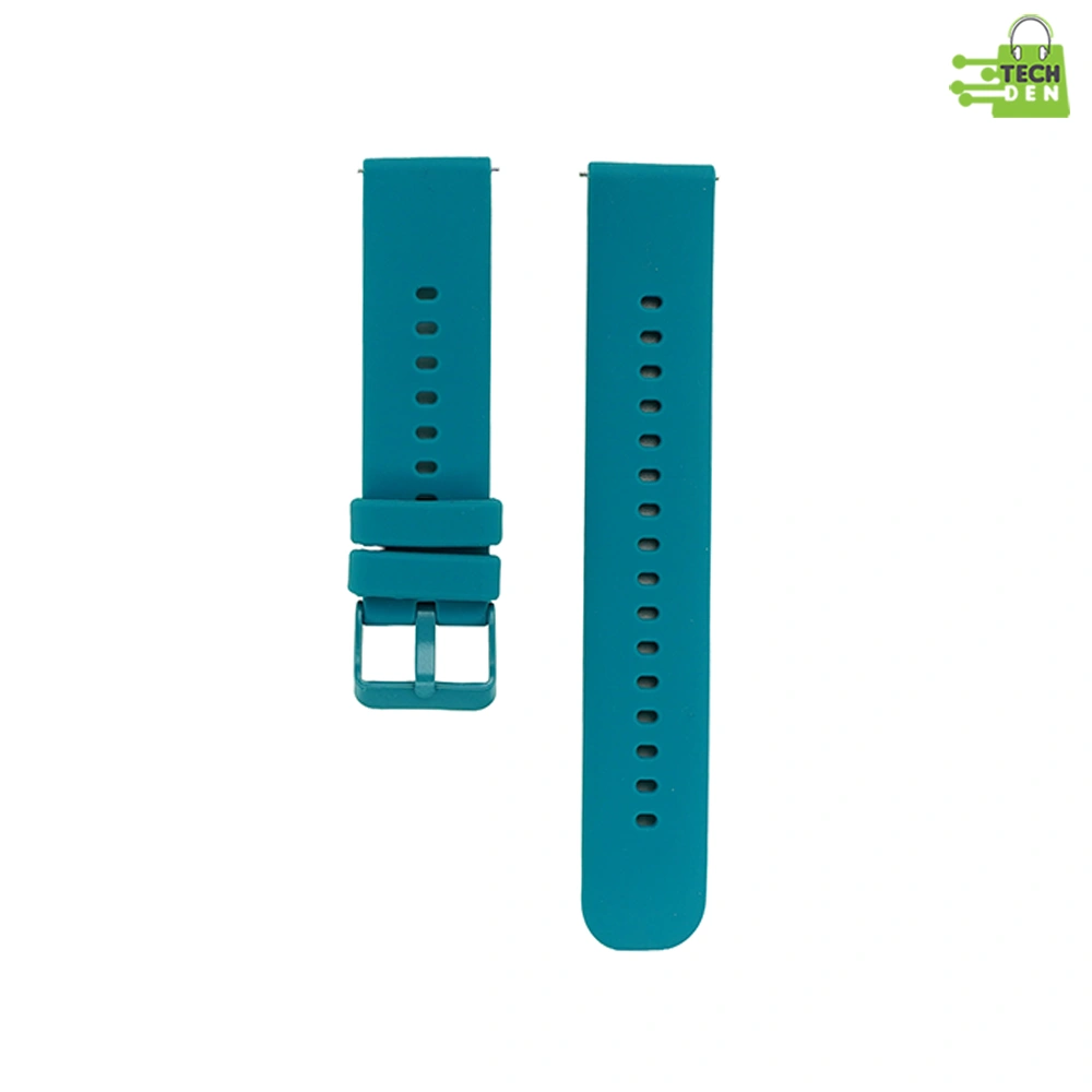 Silicone Strap for Smart Watch With Matching Color Buckle (20mm)