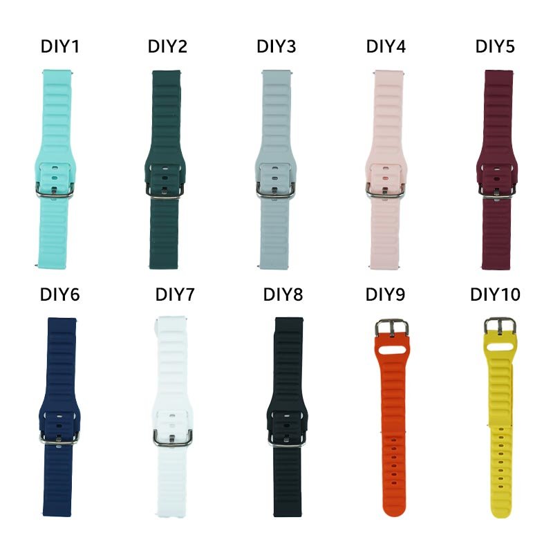 18mm DIY Silicone Strap for Smart Watch