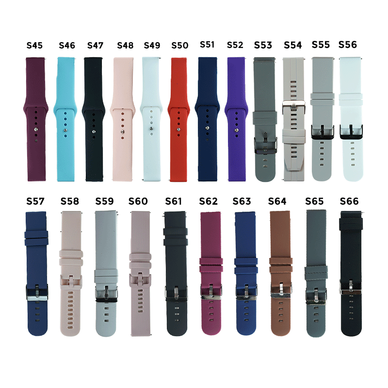 20mm Silicone Strap For Smart Watch (Part-3)