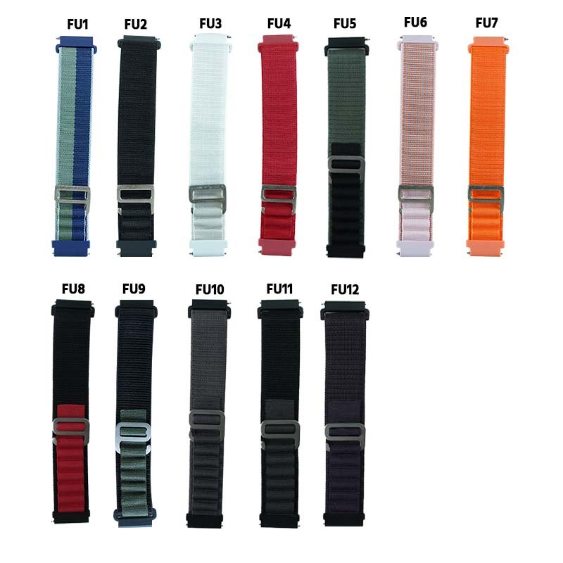 22mm FU Fabric Strap For Smart Watch
