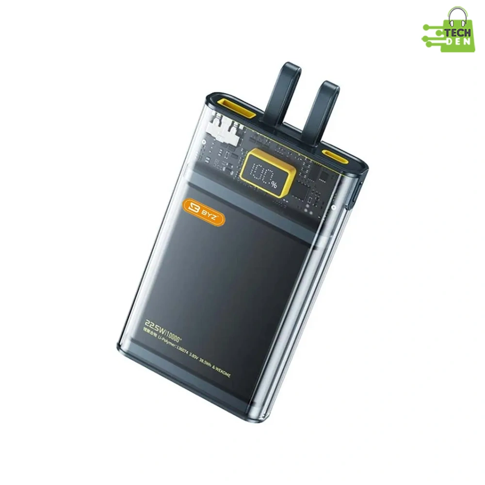 BYZ E40A 10,000mAh 22.5W Transparent Power Bank