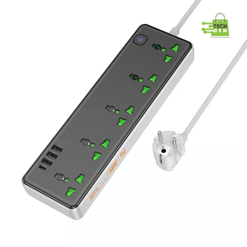 HOCO Power Socket AC13A 5 Port + 4 USB