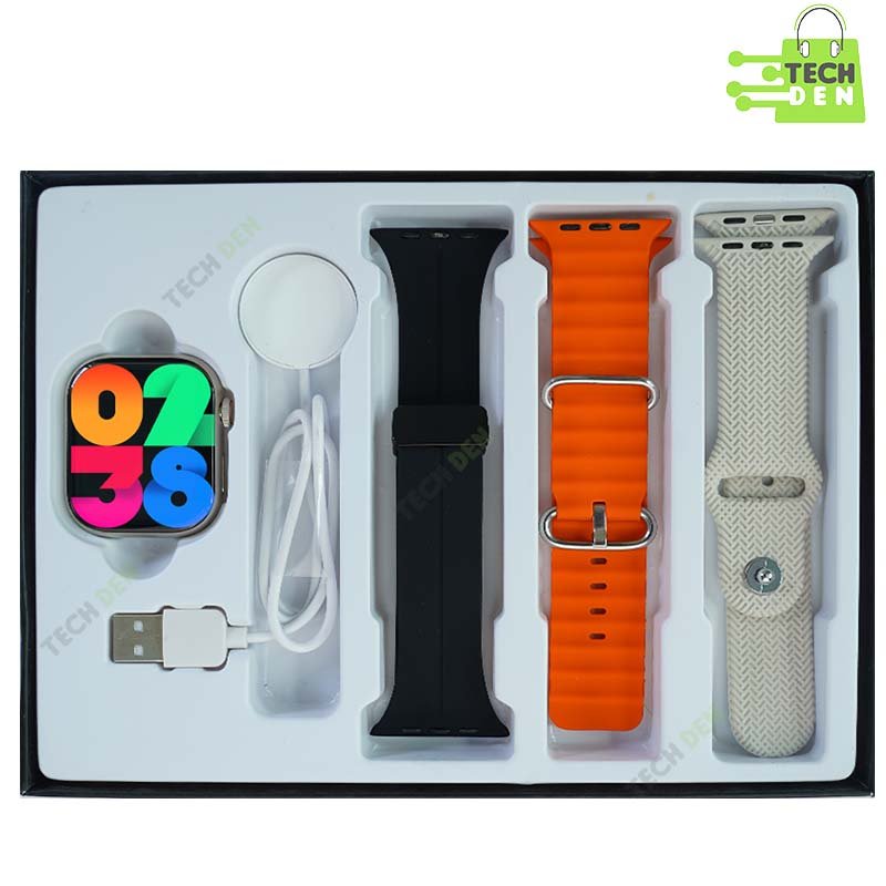 HW9 Pro Max Smart Watch (3 Straps in 1)