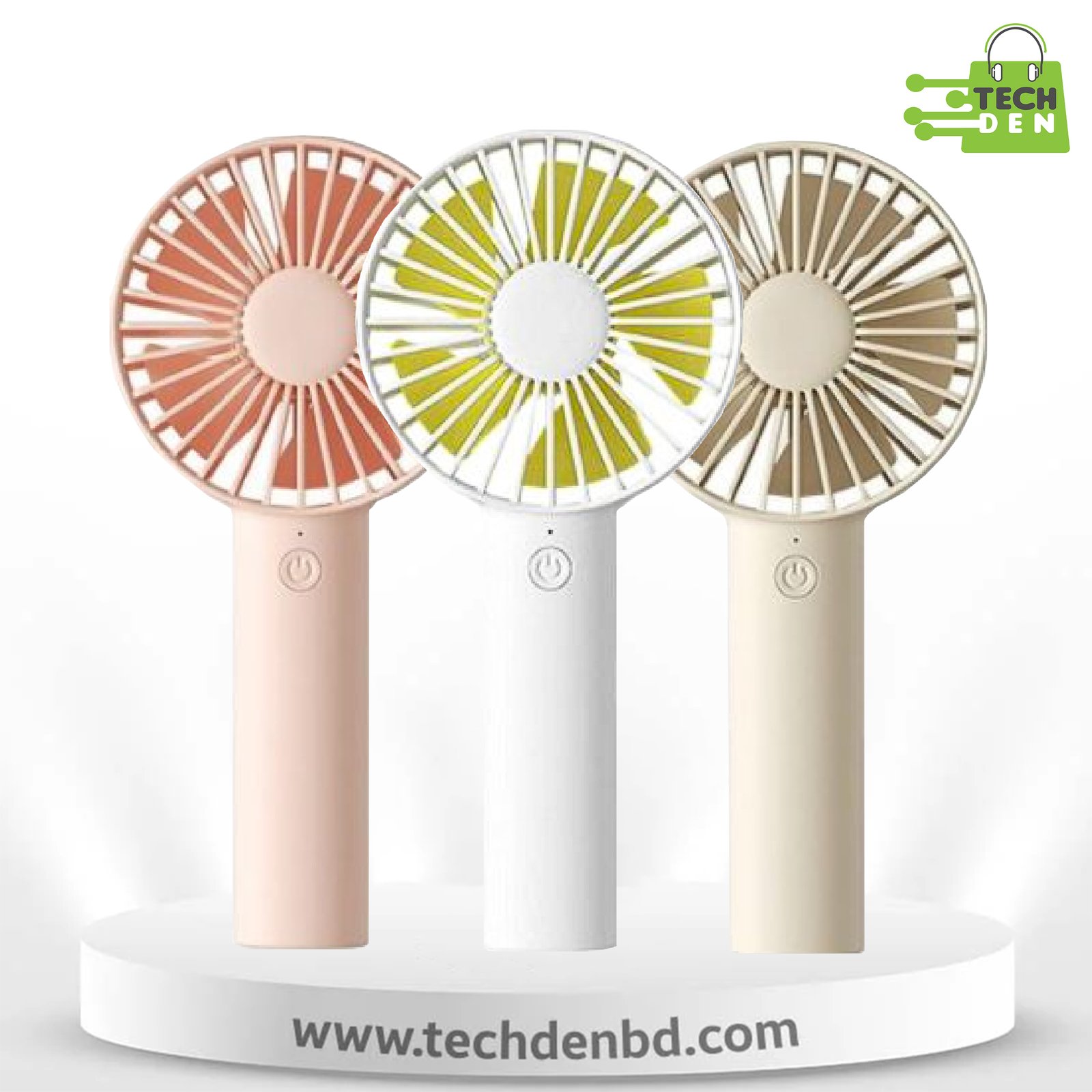 JisuLife FA21 Handheld Fan Portable Small Fan with 3 Speeds