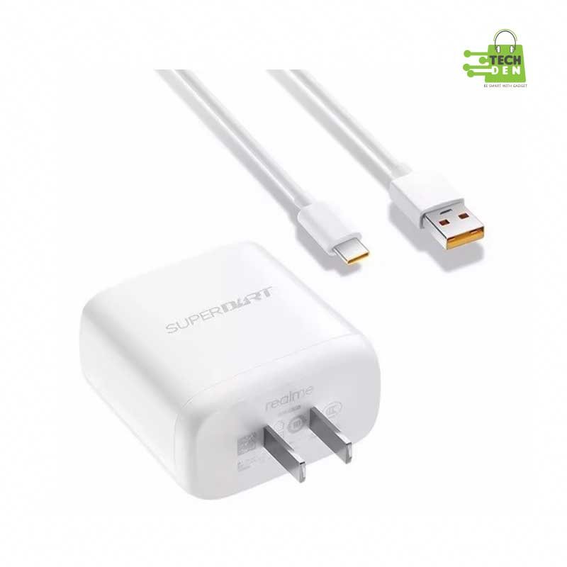 Realme 65w SuperDART Flash Power Adapter With Type C Charging Cable