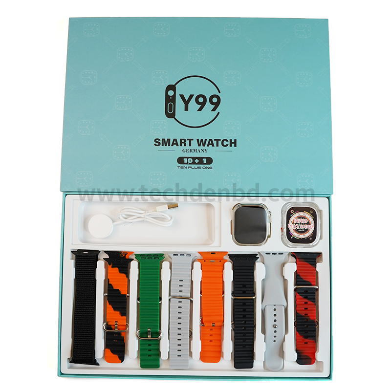 Y99 Ultra Smart Watch Apple Clone With 8 Straps