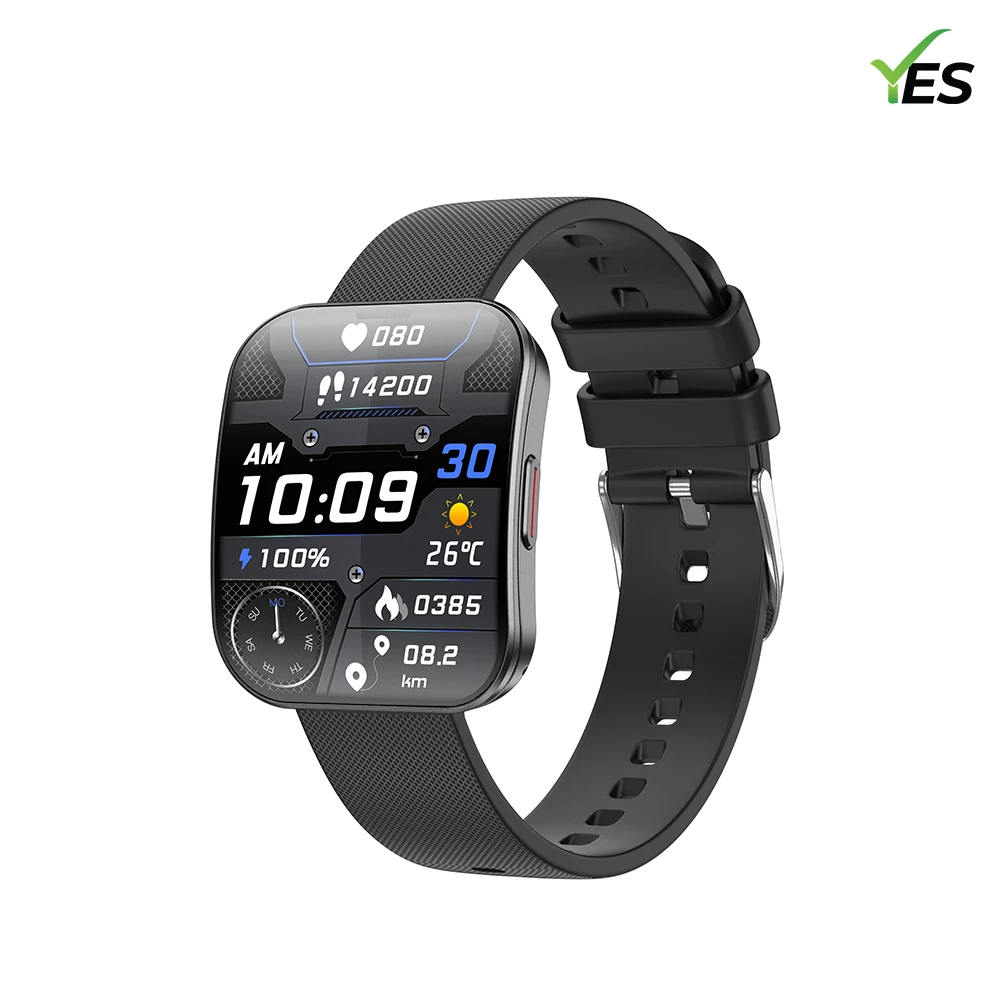 YES Curve Flex Smartwatch – 1.85'' AMOLED Display, Bluetooth Calling, IP67