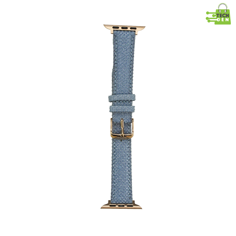Elegant Sparkle Watch Band for Women with Rose Gold Buckle (49mm)