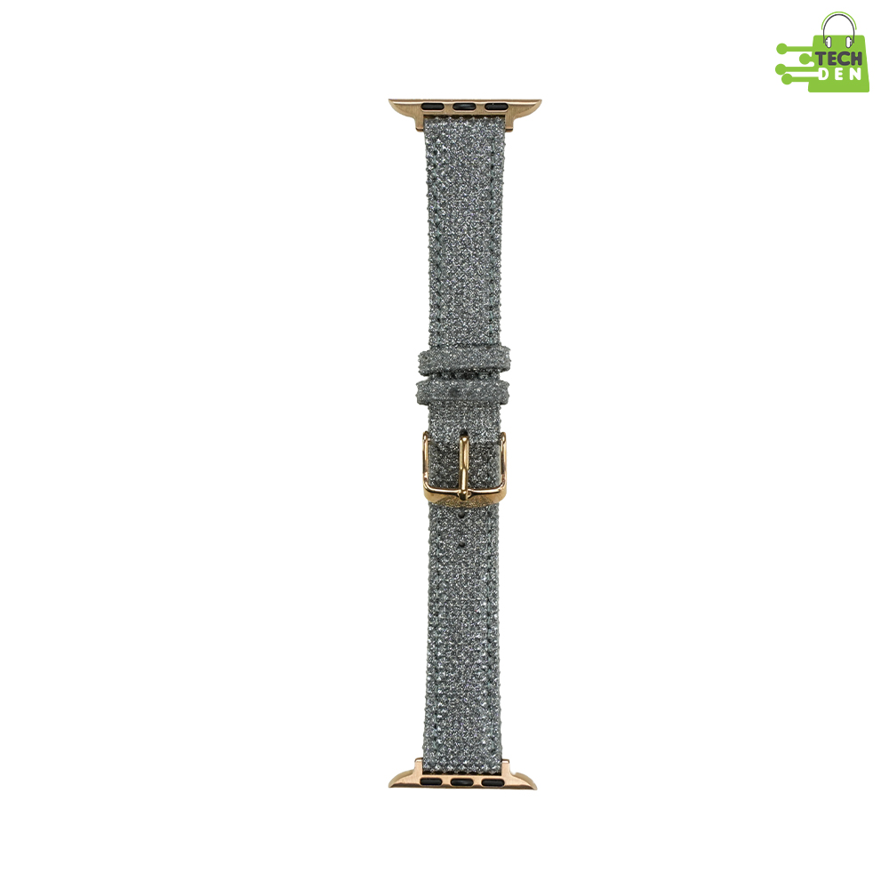 Elegant Sparkle Watch Band for Women with Rose Gold Buckle (49mm)